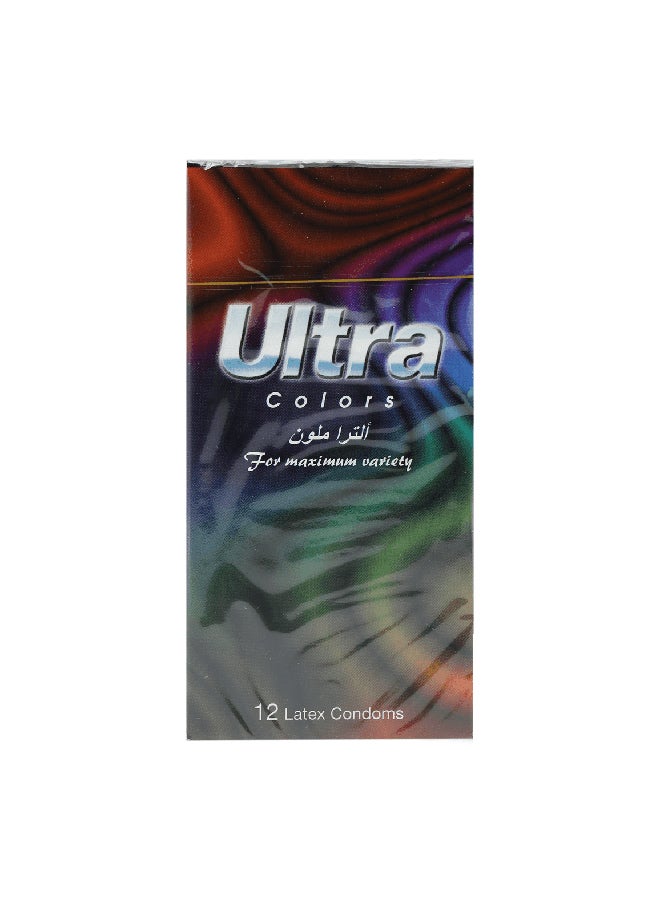 ألترا واقيات ذكرية ملونة - 12 قطعة - Image 4